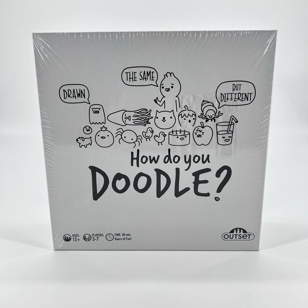 How Do You Doodle? Board Game The Fast paced Drawing Game by Outset New Sealed